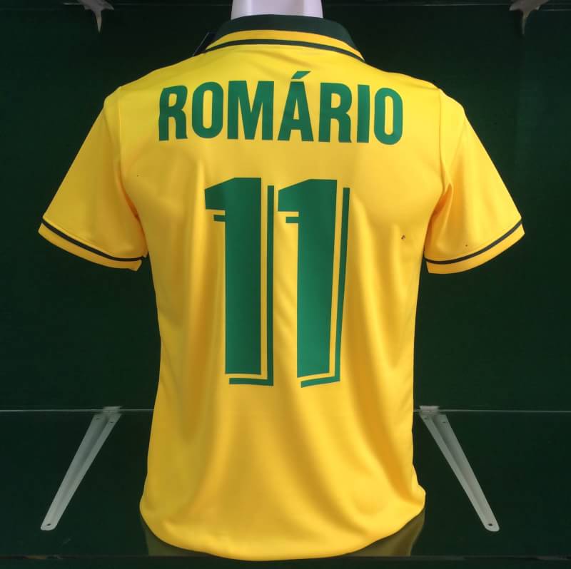 World Cup 1994 Rai 10 Away Brazil Football Name set  for National shirt 