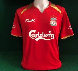 liverpool home shirt large