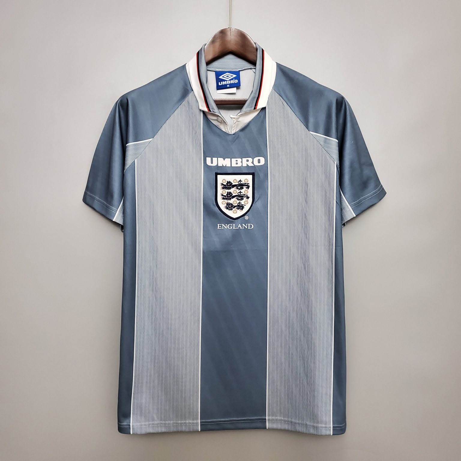 grey england euro 96 shirt