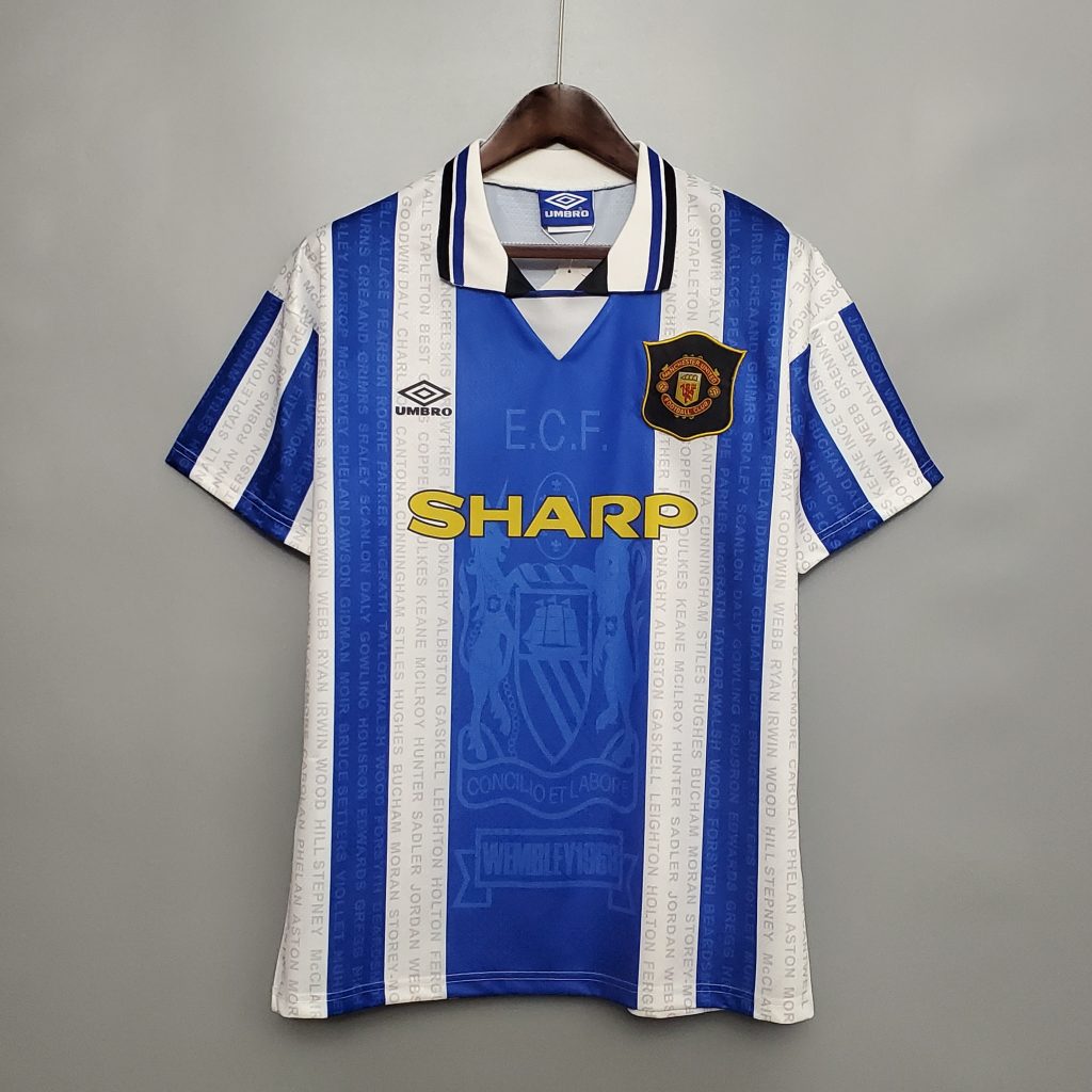 ディスプレイが Manchester United Third 92/94 game shirt