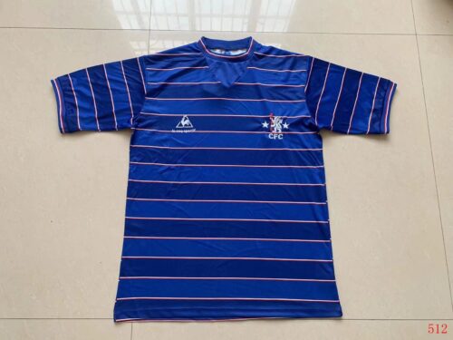 Chelsea FC Official Football Gift Mens 1984 Retro Home Kit Shirt Blue 
