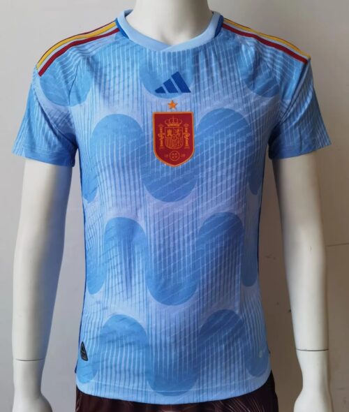 The Spain 2022 World Cup Away Kit a multi-blue masterpiece