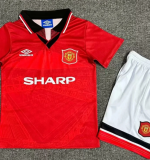 Kids Eric Cantona Man United Home Kit