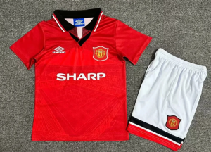 Kids Eric Cantona Man United Home Kit